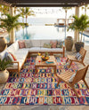 Urban Terrace Collection Area Rug -  Boardwalk Rectangle Multi  lifestyle 23