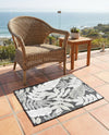 Seaside Blooms Collection Area Rug -  Serene Rectangle Black  lifestyle 36