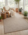 Terrace Fringe Collection Area Rug - Patio Rectangle Beige  lifestyle 28