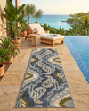 Urban Terrace Collection Area Rug -  Vista Runner Blue  lifestyle 29