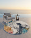 Urban Terrace Collection Area Rug -  Arbor Round Multi  lifestyle 58