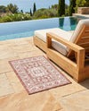 Tribal Terrace Treasures Collection Area Rug -  Incan Isle (Rust Red) Rectangle Rust Red  lifestyle 43