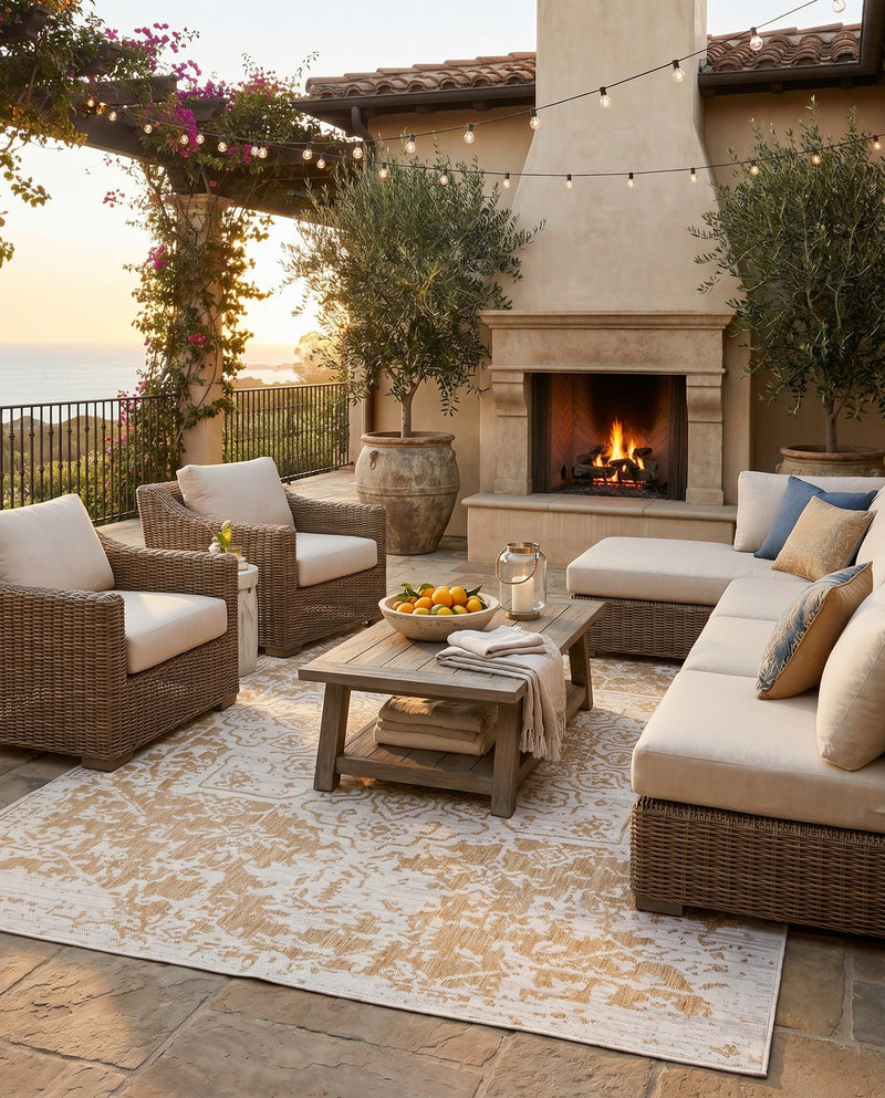 Urban Oasis Rugs Collection Area Rug -  Penthouse (Beige) Rectangle Beige  lifestyle 10