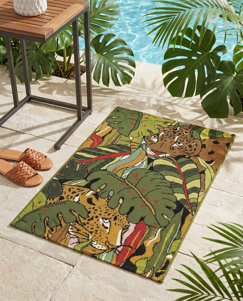 Seaside Blooms Collection Area Rug -  Sorrento Rectangle Green  lifestyle 22