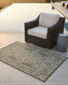 Patio Heritage Collection Area Rug - Savannah (Green) Rectangle Green  lifestyle 24