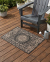 Patio Heritage Collection Area Rug -  Lafayette (Black) Rectangle Black  lifestyle 18