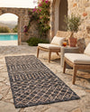 Savannah Pergola Collection Area Rug -  Pergola (Charcoal Gray) Runner Charcoal Gray  lifestyle 66