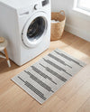Urban Terrace Collection Area Rug -  Brooklyn Rectangle White and Black  lifestyle 26