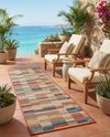 Coastal Terrace Collection Area Rug -  Harbor Runner Multi  lifestyle 71