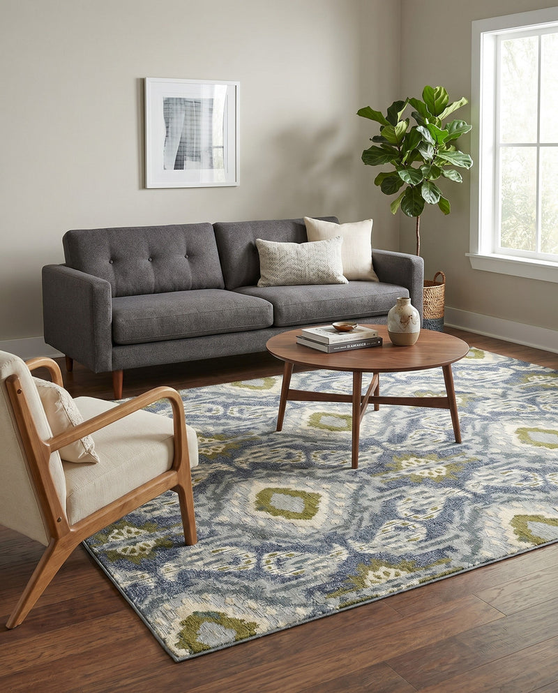 Urban Terrace Collection Area Rug -  Vista Rectangle Blue  lifestyle 13