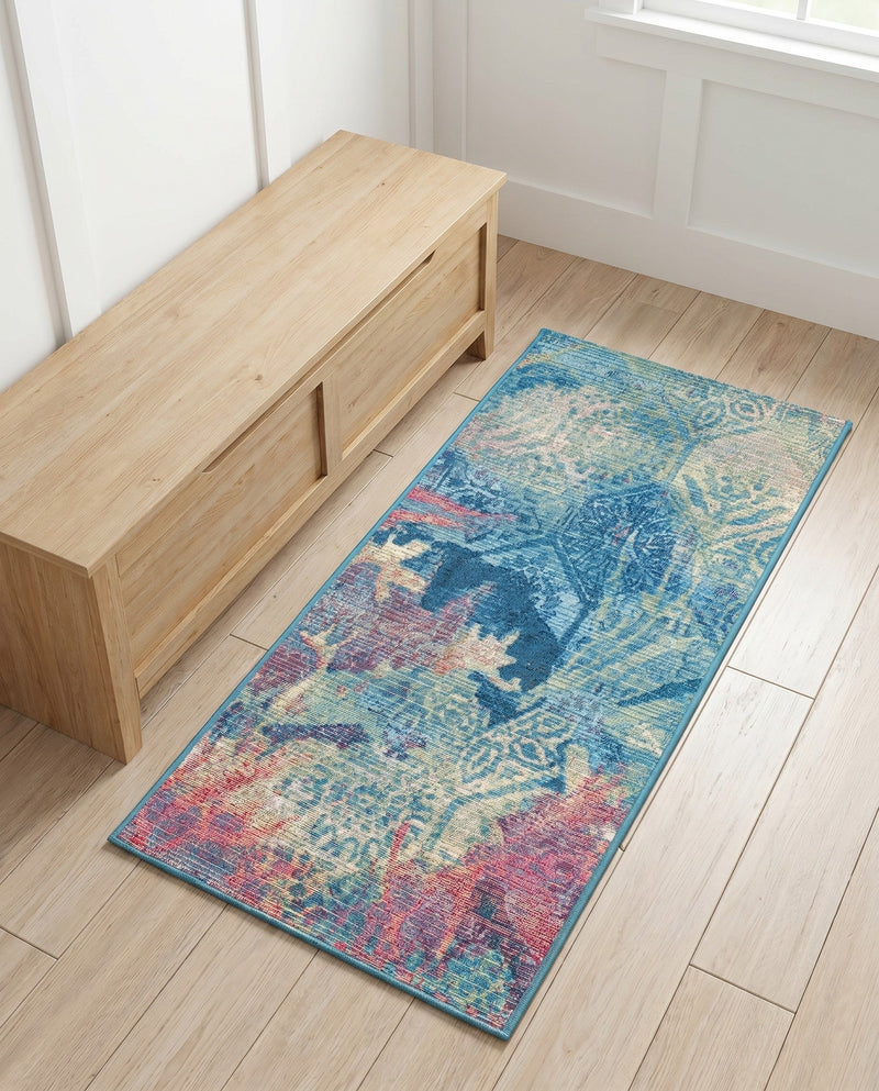 Seaside Haven Rugs Collection Area Rug - Marina Runner Multi  lifestyle 31