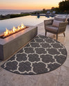 Savannah Pergola Collection Area Rug - Arbor (Black) Hearth Black  lifestyle 80