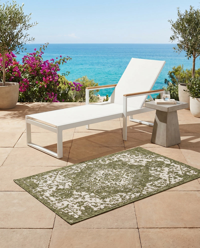 Urban Oasis Rugs Collection Area Rug -  Penthouse (Green) Rectangle Green  lifestyle 21