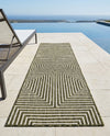 Urban Terrace Collection Area Rug -  Astoria (Green) Runner Green  lifestyle 53