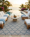 Savannah Pergola Collection Area Rug - Arbor (Gray) Rectangle Gray  lifestyle 6