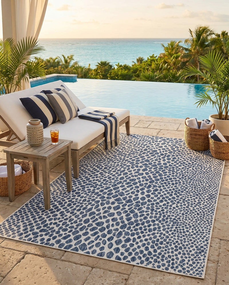 Urban Oasis Rugs Collection Area Rug -  Terrace (Blue) Rectangle Blue  lifestyle 7