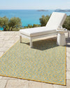 Urban Oasis Rugs Collection Area Rug -  Rooftop (Yellow and Aqua) Rectangle Yellow and Aqua  lifestyle 24