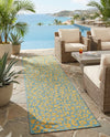 Savannah Escape Collection Area Rug -  Amazon (Blue Yellow) Runner Blue Yellow  lifestyle 55