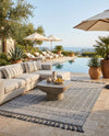 Sustainable Nomad Terrace Collection Area Rug - Reef Rectangle Cool Gray  lifestyle 39