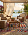 Urban Terrace Collection Area Rug -  Arcade Rectangle Multi  lifestyle 52