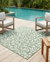 Savannah Escape Collection Area Rug -  Amazon (Green Blue) Square Green Blue  lifestyle 31