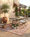 Patio Heritage Collection Area Rug - Savannah (Rust Red) Rectangle Rust Red  lifestyle 15