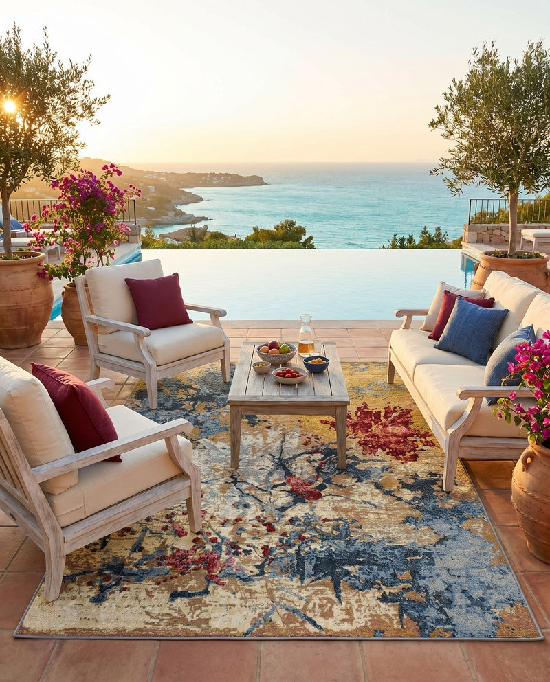 Urban Terrace Collection Area Rug -  Alcove Rectangle Multi  lifestyle 12