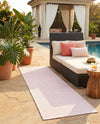 Jill Zarin Sedona Oasis Outdoor Collection Area Rug - Coconino (Pink Roses) Runner Pink Roses  lifestyle 53