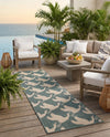 Seaside Haven Rugs Collection Area Rug -  Pelican Runner Stone Blue  lifestyle 74