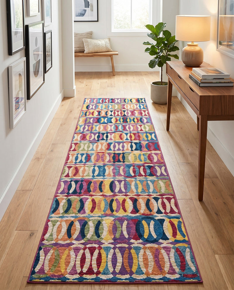 Urban Terrace Collection Area Rug -  Boardwalk Runner Multi  lifestyle 53