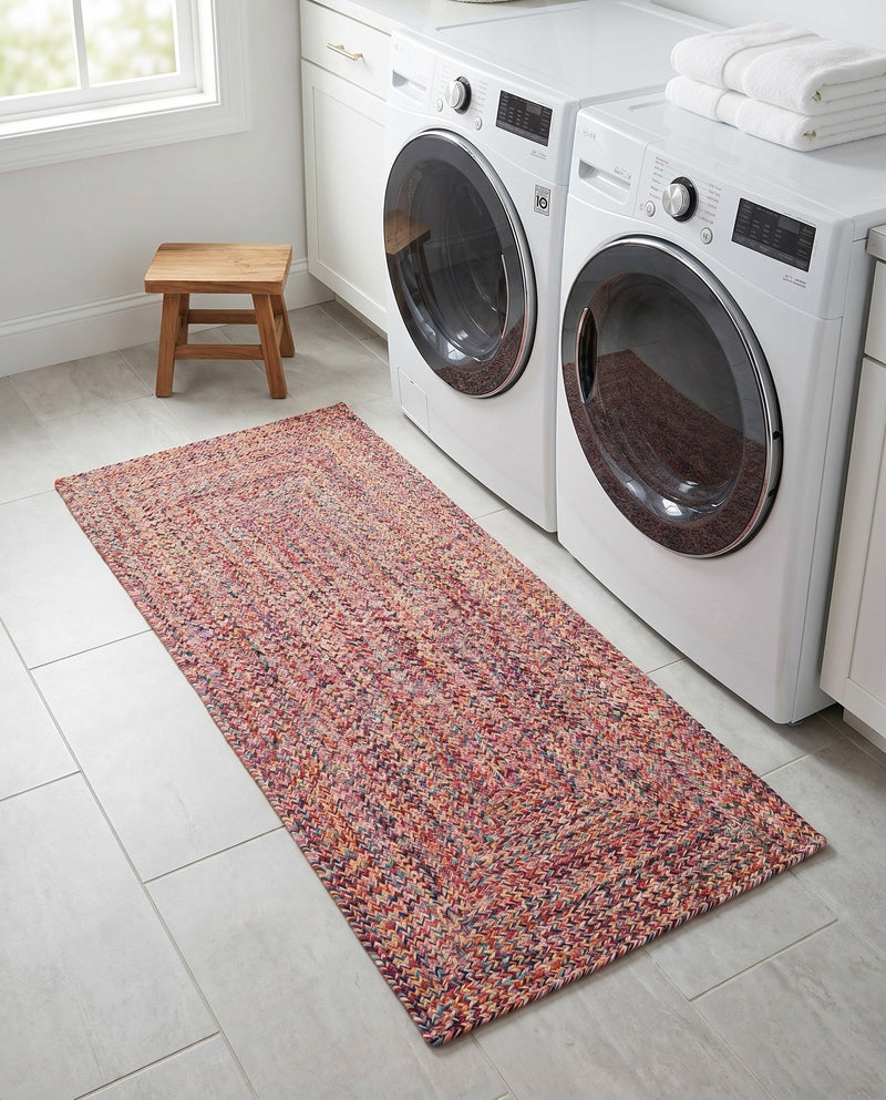 Sustainable Strands Indoor-Outdoor Oasis Collection Area Rug -  Sandbar (Multi) Runner Multi  lifestyle 56