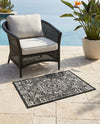Patio Heritage Collection Area Rug - Savannah (Charcoal Gray) Rectangle Charcoal Gray  lifestyle 29