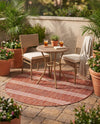 Urban Oasis Rugs Collection Area Rug -  District (Rust Red) Round Rust Red  lifestyle 26