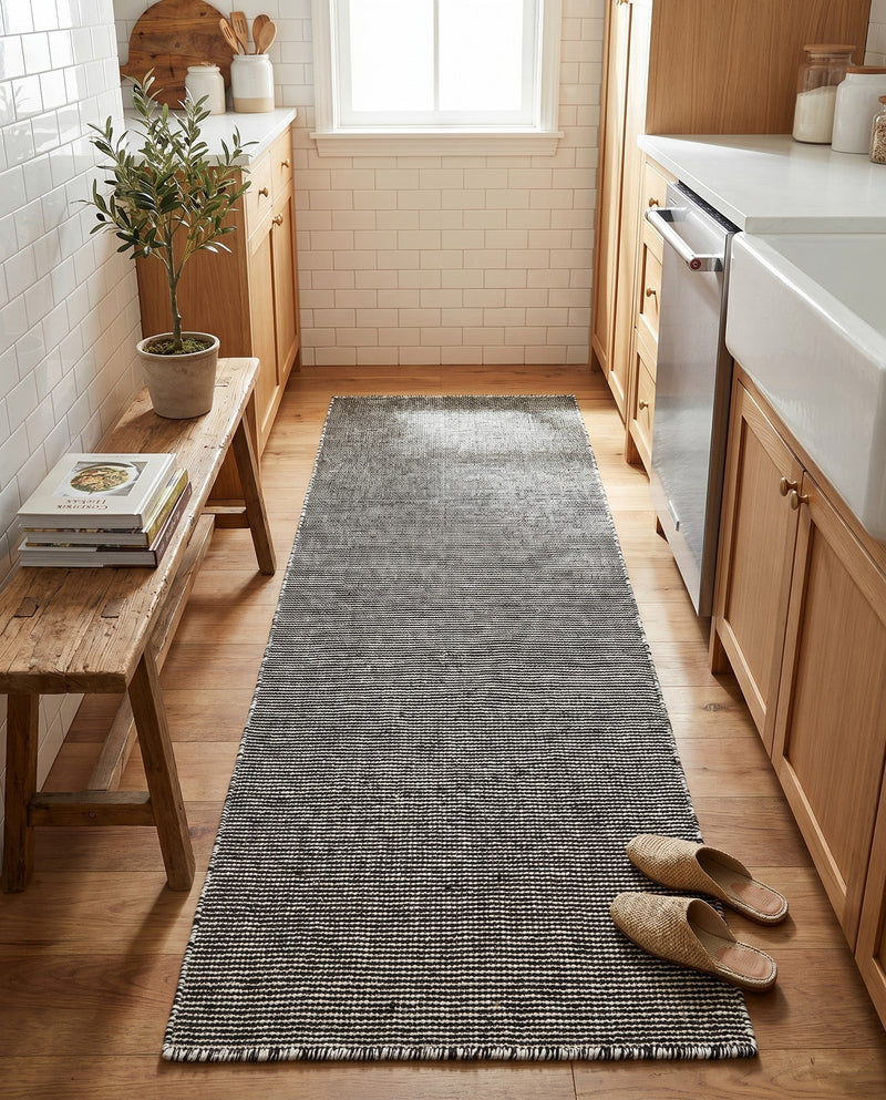 Jill Zarin Sedona Oasis Outdoor Collection Area Rug - Coconino (Black Sky) Runner Black Sky  lifestyle 50