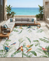Seaside Blooms Collection Area Rug -  Tropic Rectangle Multi  lifestyle 10