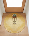 Urban Terrace Collection Area Rug -  Chelsea (Yellow) Round Yellow  lifestyle 53
