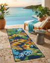 Seaside Blooms Collection Area Rug -  Grove Runner Multi  lifestyle 72