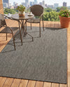Seaside Serenity Collection Area Rug - Veranda (Black) Rectangle Black  lifestyle 51