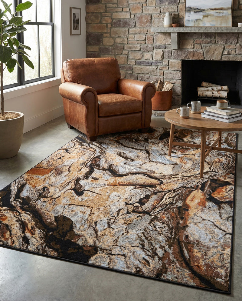 Urban Terrace Collection Area Rug -  Horizon Rectangle Multi  lifestyle 7