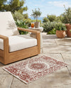 Patio Heritage Collection Area Rug -  Lafayette (Rust Red) Rectangle Rust Red  lifestyle 29