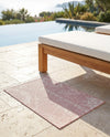 Desert Nomad Terrace Collection Area Rug - Sahara (Pink) Rectangle Pink  lifestyle 9