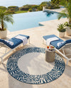 Savannah Escape Collection Area Rug - Serengeti Round Ivory  lifestyle 60