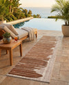 Urban Terrace Collection Area Rug -  Balcony Runner Beige Brown  lifestyle 66