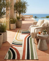 Urban Terrace Collection Area Rug -  Piazza Runner Multi  lifestyle 45