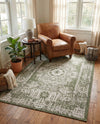 Patio Heritage Collection Area Rug - Savannah (Green) Rectangle Green  lifestyle 15