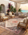 Patio Heritage Collection Area Rug -  Meadow Rectangle Multi  lifestyle 11