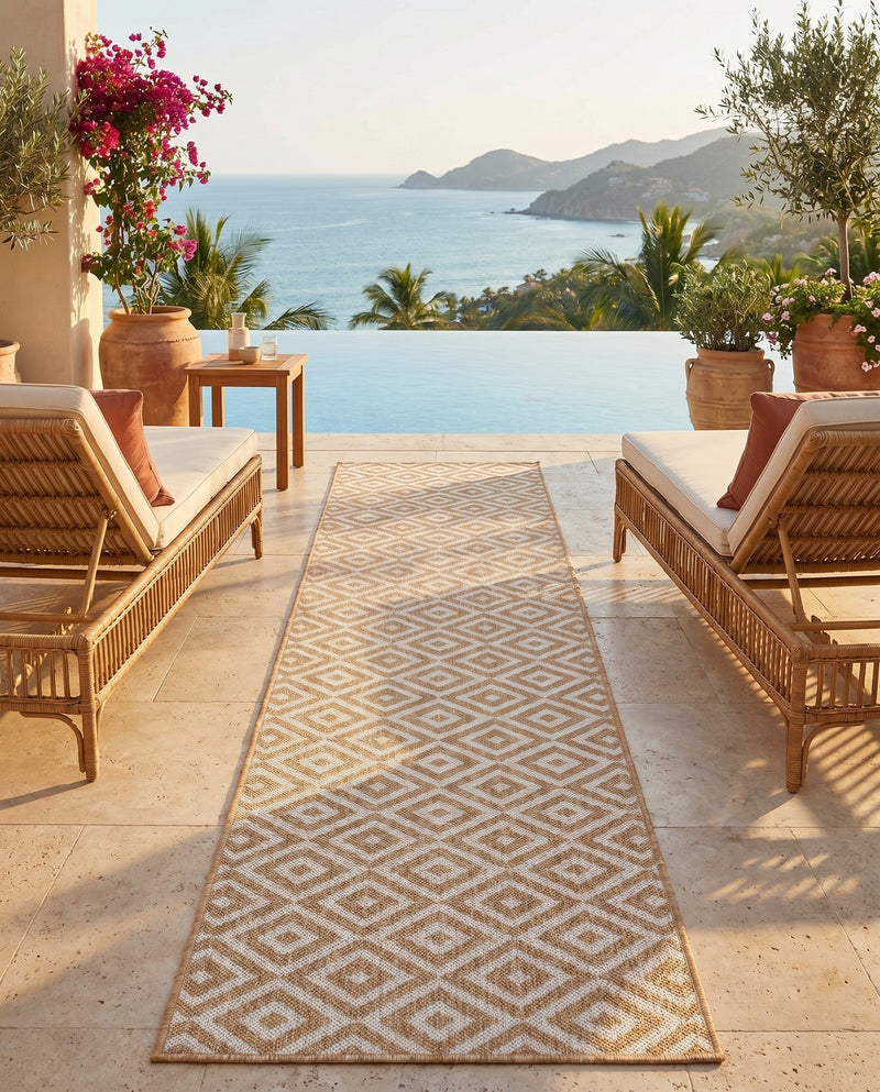 Urban Oasis Rugs Collection Area Rug -  Rooftop (Beige) Runner Beige  lifestyle 54