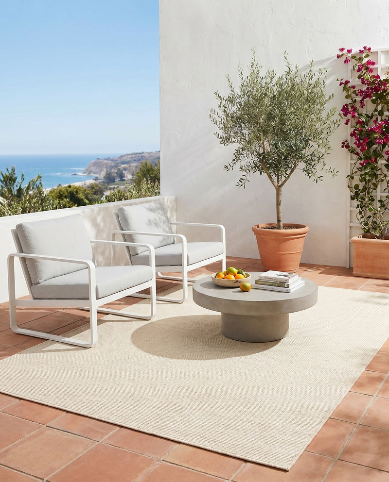 Jill Zarin Sedona Oasis Outdoor Collection Area Rug - Coconino (Pebble Stones) Rectangle Pebble Stones  lifestyle 9