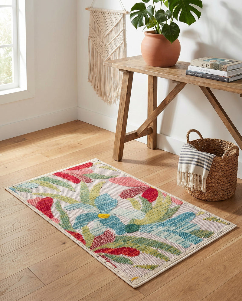 Outdoor Marrakesh Collection Area Rug -  Midelt Rectangle Multi  lifestyle 21