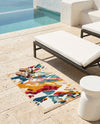 Outdoor Marrakesh Collection Area Rug -  Meknes Rectangle Multi  lifestyle 8